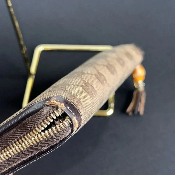 Gucci GG Logo Canvas Long Wallet - Picture 7 of 10